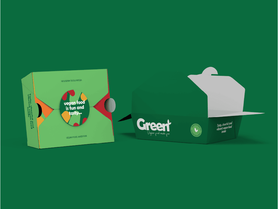 Green Food caixa embalagem comida