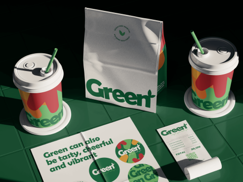 green food branding